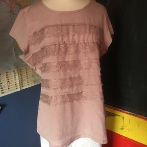 Lacy Front Shirt from The Limited